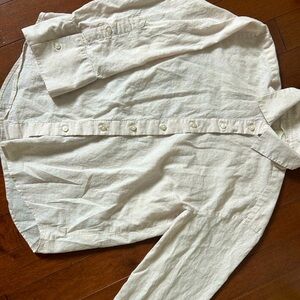 H&M Linen-Blend Shirt, Size XS